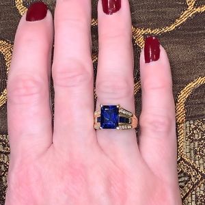 Sapphire and Diamond Ring